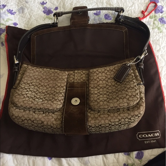 Brown coach bag - Picture 2 of 5