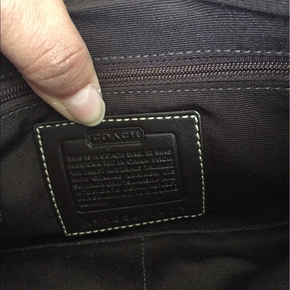 Brown coach bag - Picture 4 of 5