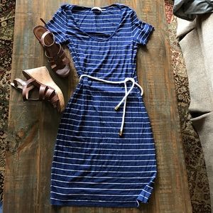 Calvin Klein Blue and White Dress