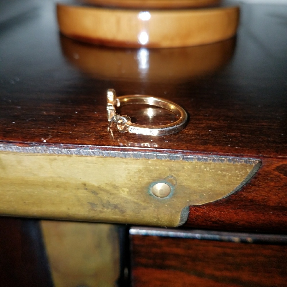 gold plated love ring - Picture 5 of 5