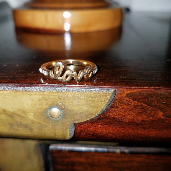 Jewelry - gold plated love ring