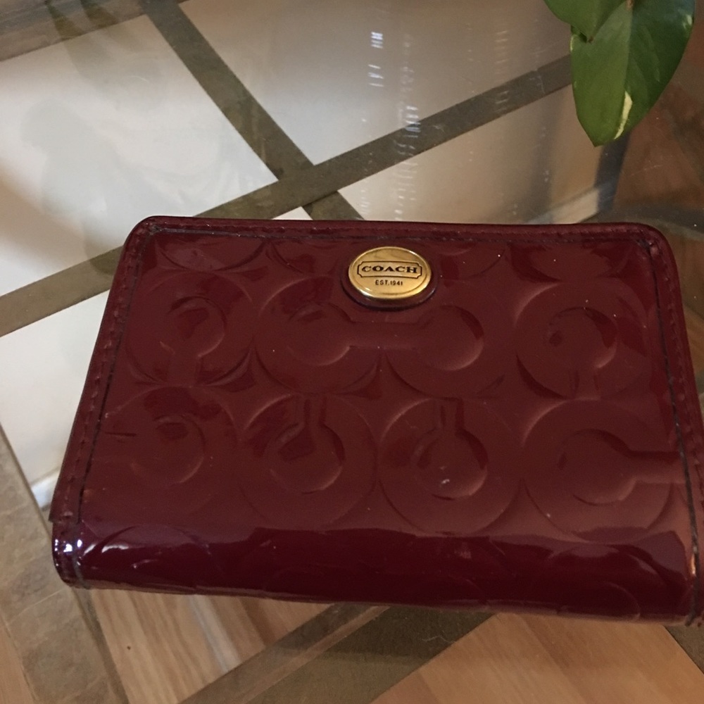 Coach Patent leather small wallet