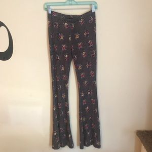 High waisted flared legging boho hippie pants