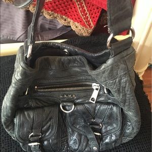 L.A.M.B Black leather purse