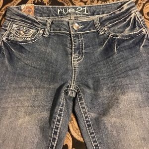 Capris jeans new with tags , Bling Rhine stones