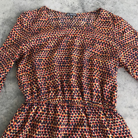 Multi Colored Polka Dot Dress - Picture 2 of 3