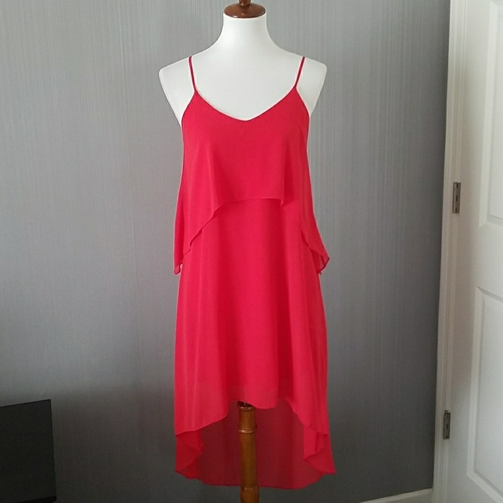 Small chiffon hi low summer dress