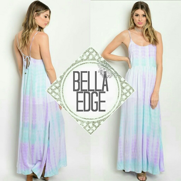 Bella Edge Dresses & Skirts - LILY Lilac Mint Tie Dye Maxi Dress