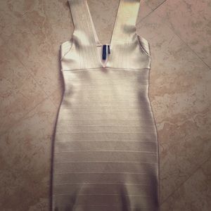 Gold bodycon dress