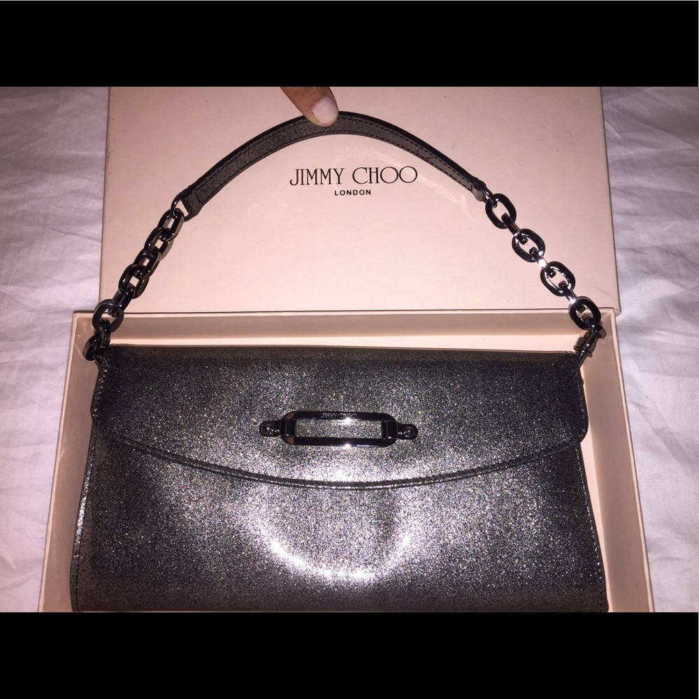 💖 *NWT* Jimmy Choo Glitter patent leather metallic