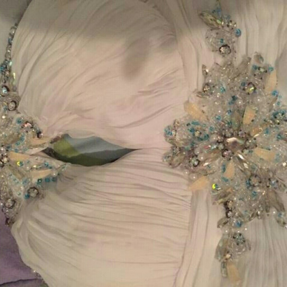 SNOWFLAKE DESIGN FORMAL/PROM/PAGEANT DRESS sz 2-6