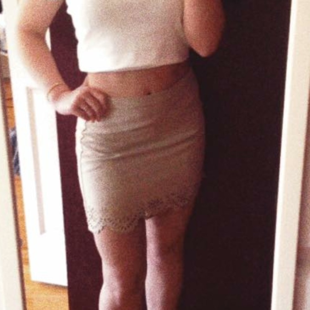 Hollister suede skirt