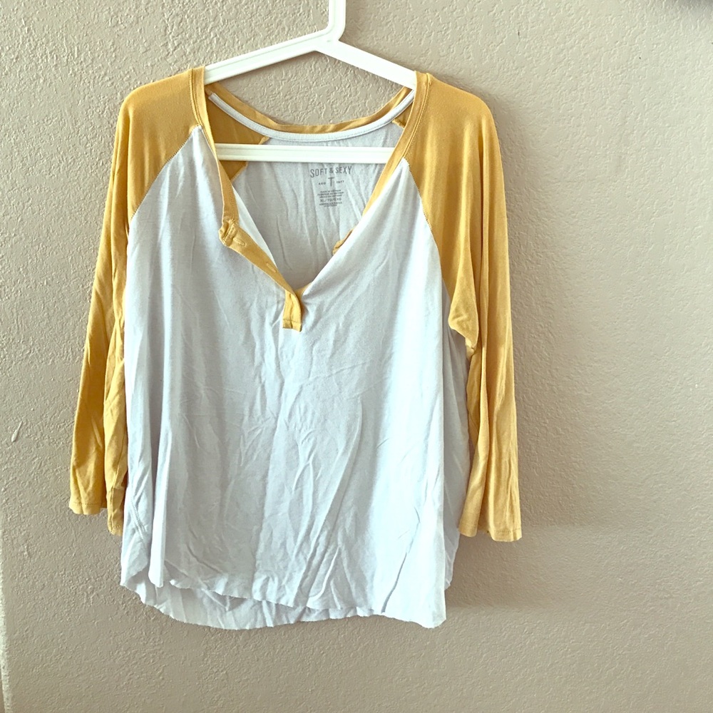 American Eagle soft and sexy baseball top