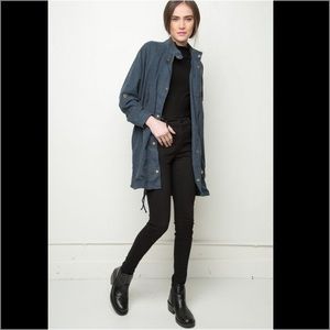 Brandy Melville Janie navy coat