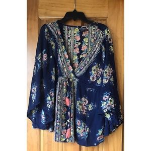 Floral Batwing Top