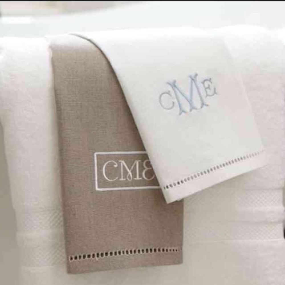 Hemstitch Guest Towels Set of 2