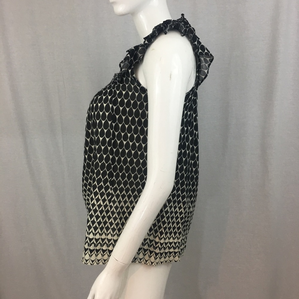 SOLD ❣️Small ELLE Ruffle Neck Sleeveless Ombré Top - Picture 5 of 7