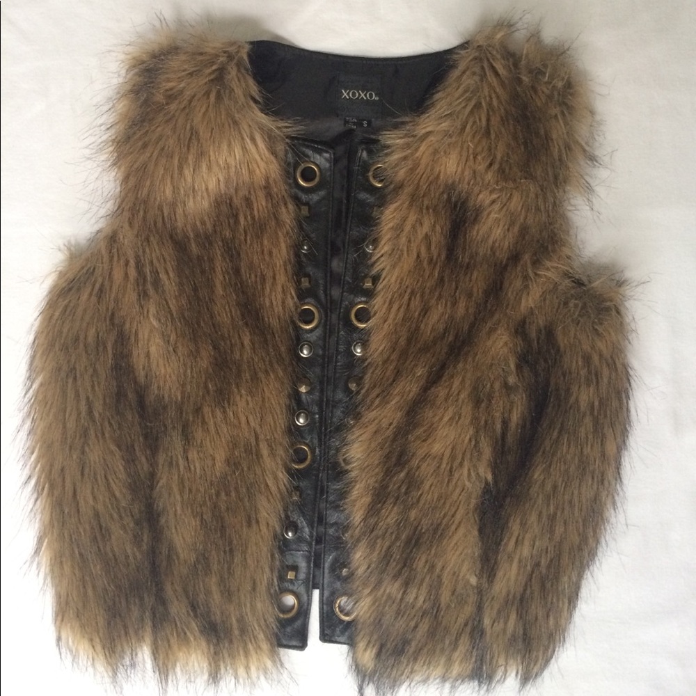 XOXO Jacket with animal print hair