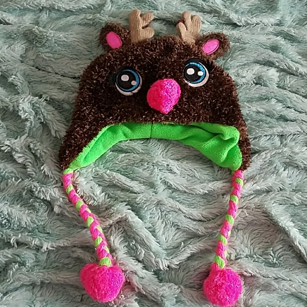 Reindeer hat!! Perfect condition from Justice!