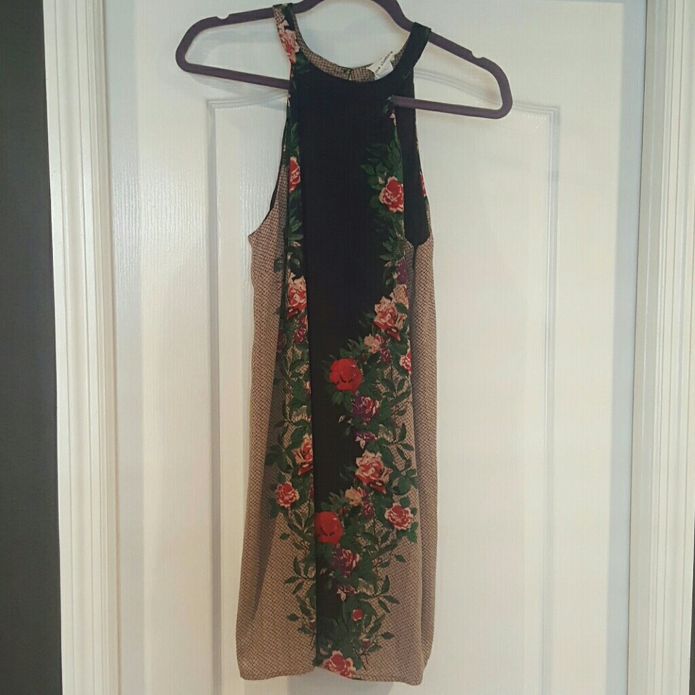 Blue flowered dress