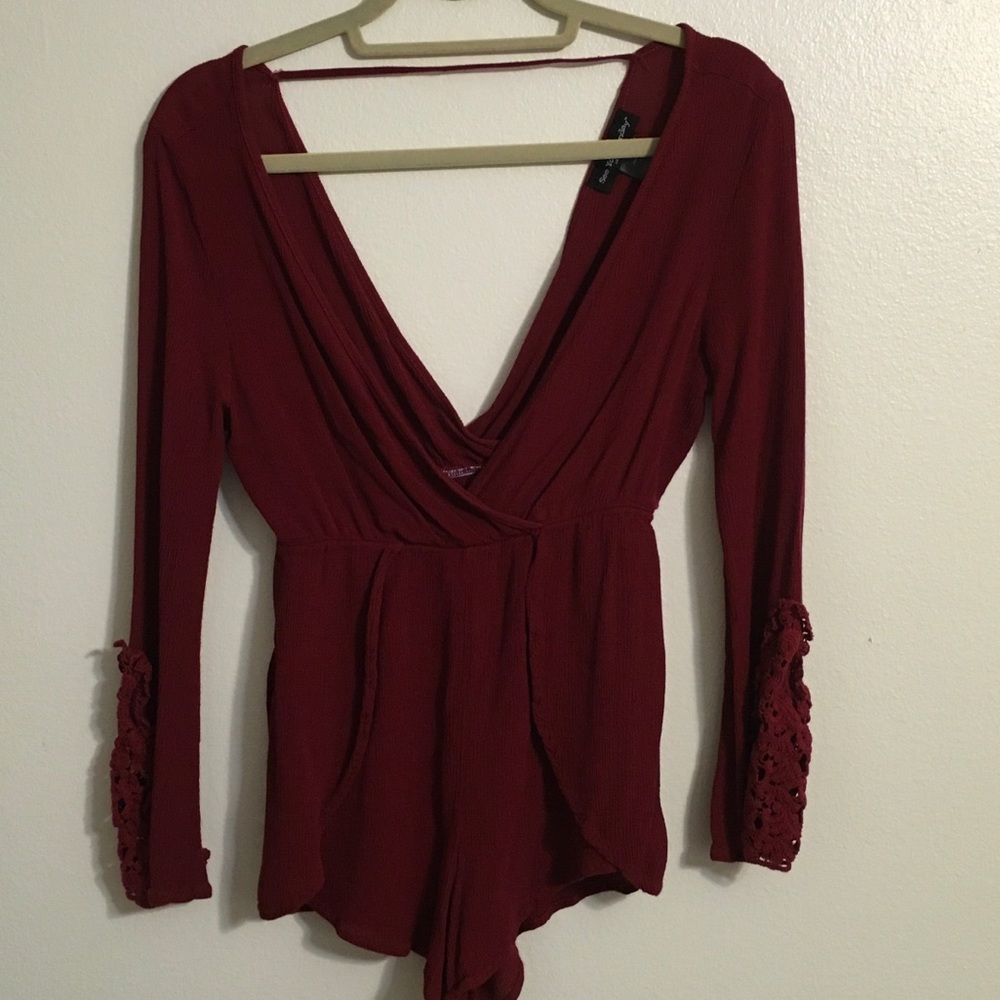 Maroon romper