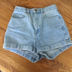 American apparel high wasted shorts