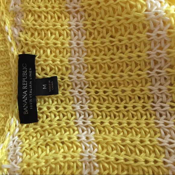 Banana Republic v-neck stripe knit sweater! - Picture 3 of 4