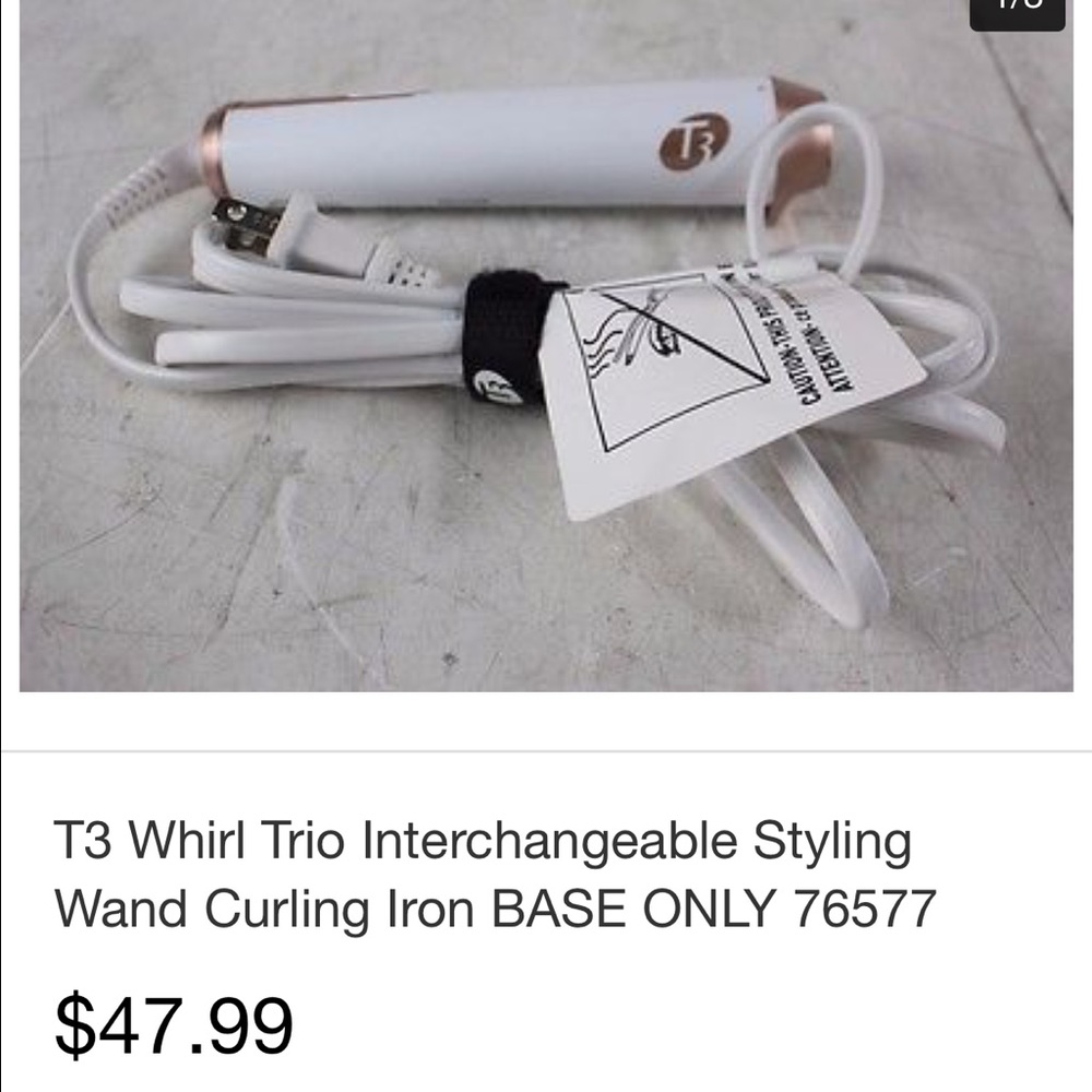 T3 Whirl Trio  Styling Wand BASE ONLY