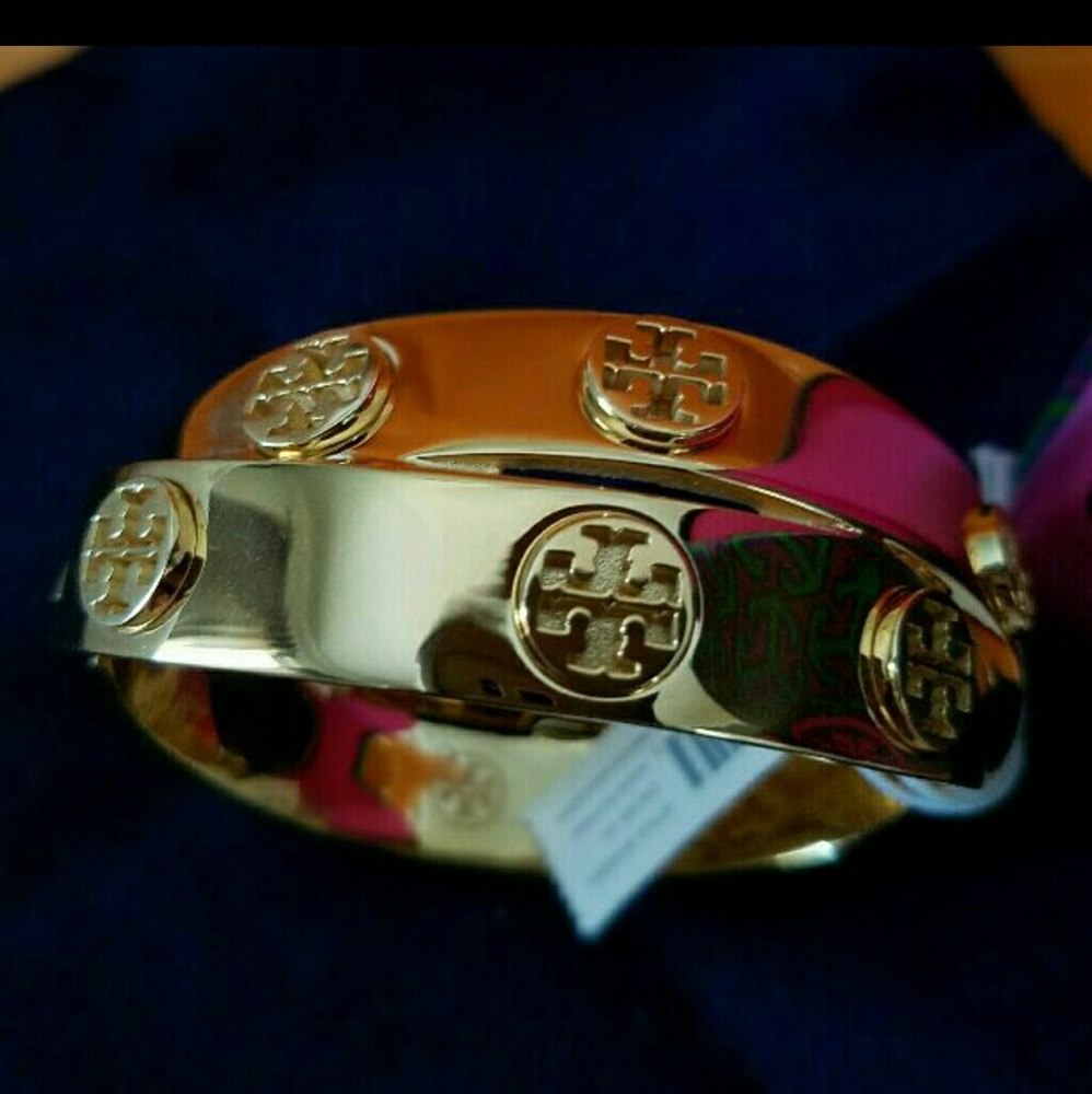 Tory Burch Yellow Gold Double Wrap Bracelet