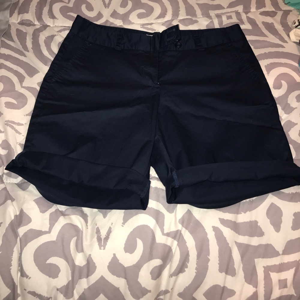 Navy Bermuda shorts