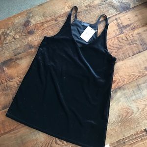 Black velvet blouse
