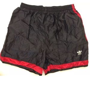 Vintage Adidas satin nylon shorts USA