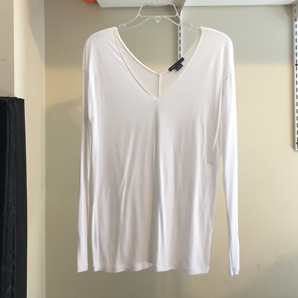 Long sleeve white Vince top