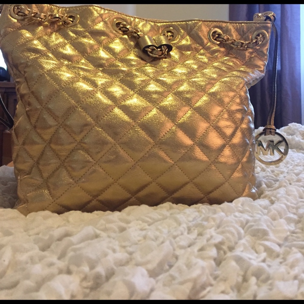 Michael Kors Gold Handbag