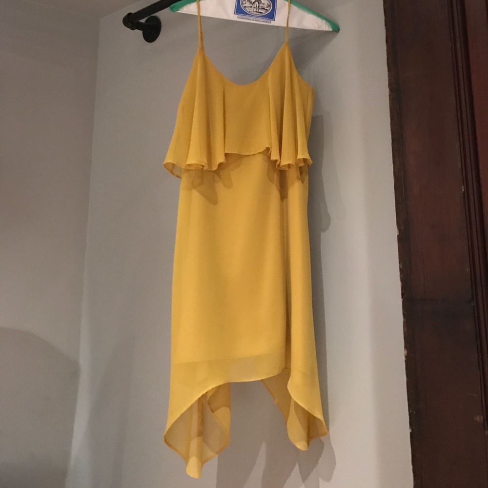 Bcbg generation yellow summer dress.