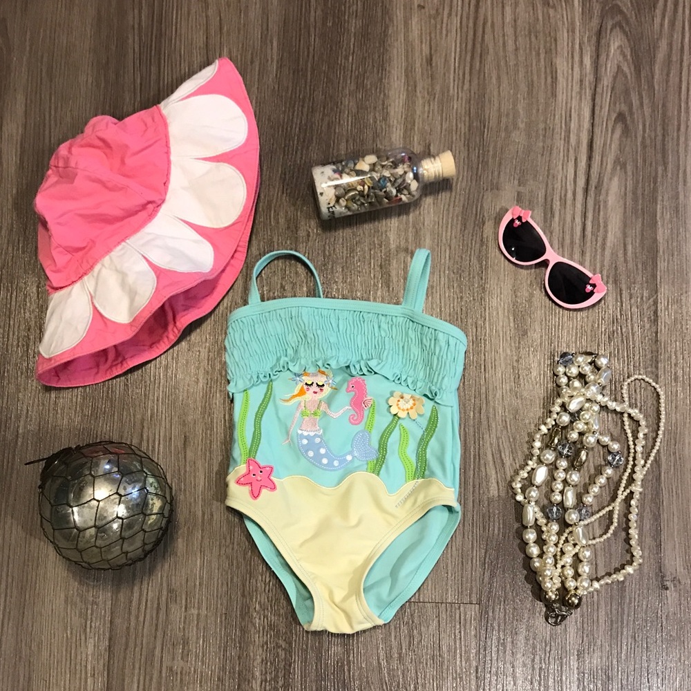 Embellished swimming suit
