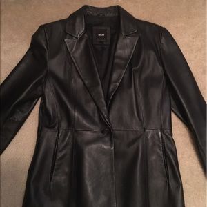 Black Leather Blazer