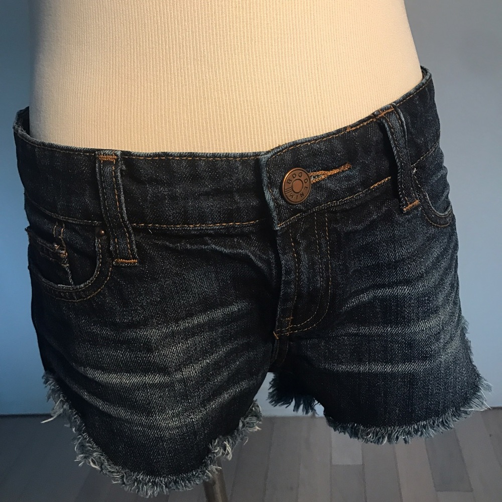BDG Low Rise Dolphin Cut Denim Shorts