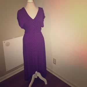 V next high low dress