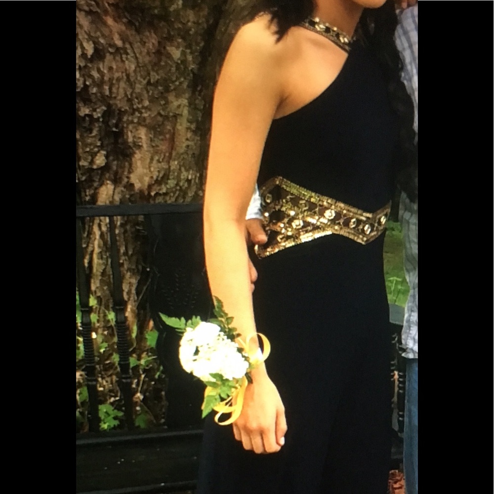 Navy prom dress