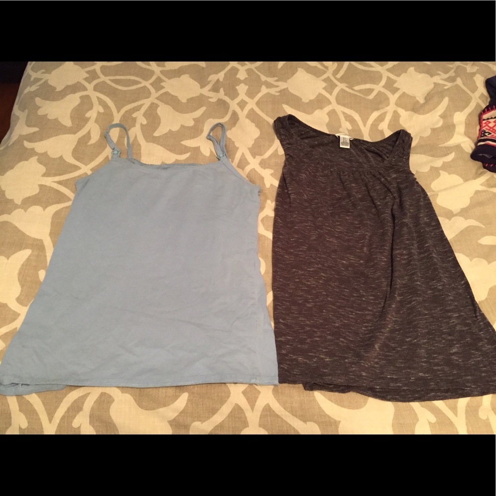 2 nursing tank tops