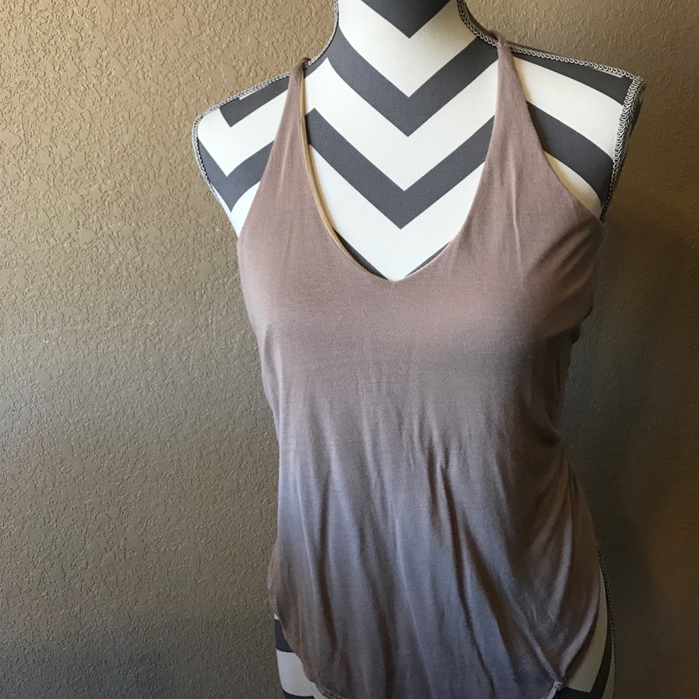 Tan/cream  flowy top