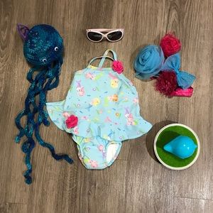 Mermaid bathing suit.