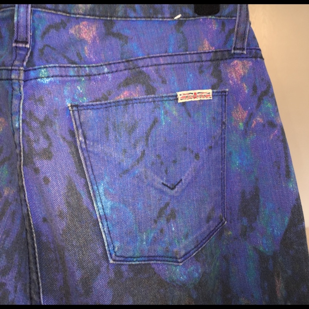 Hudson Psychedelic Print Skinny Jeans