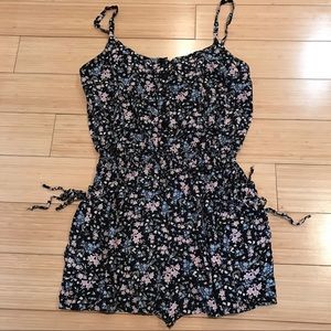Floral Romper with Pockets