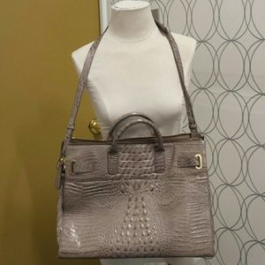 Brahmin  tote briefcase laptop Croc leather