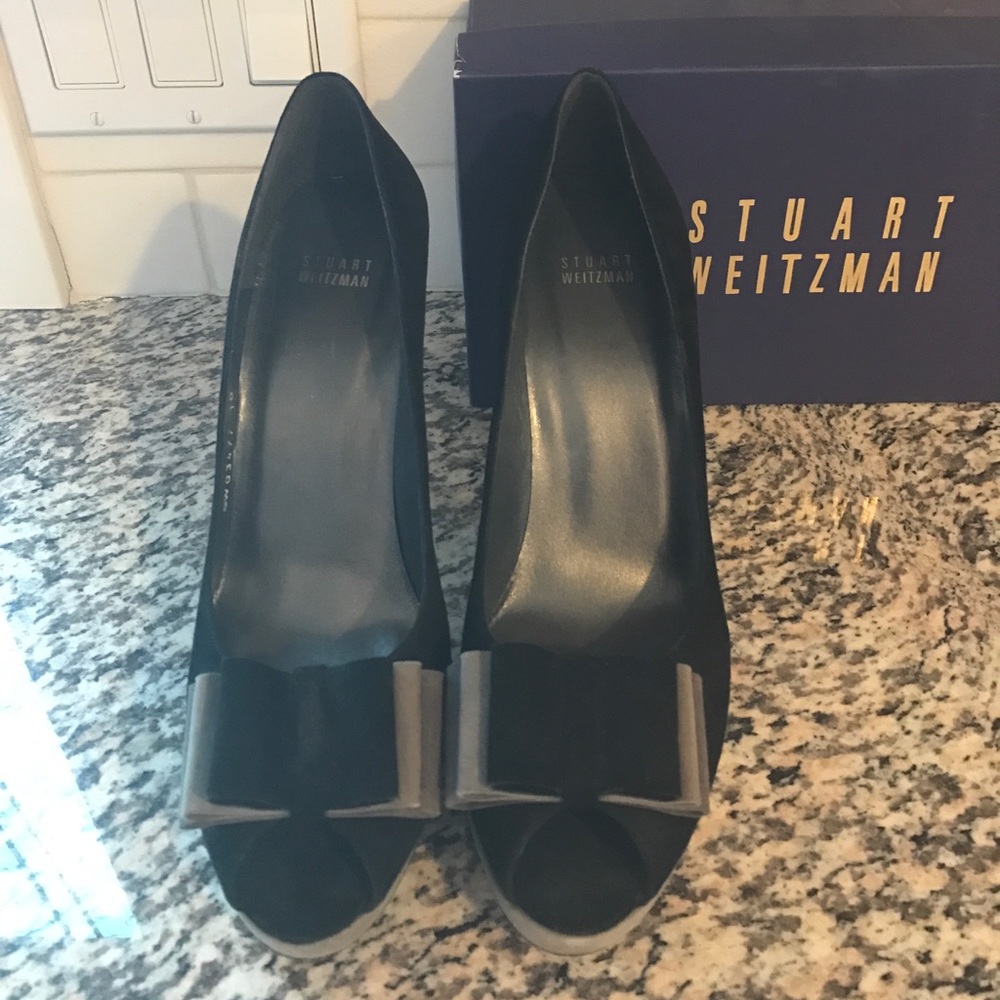 Stuart Weitzman Black Suede stilettos