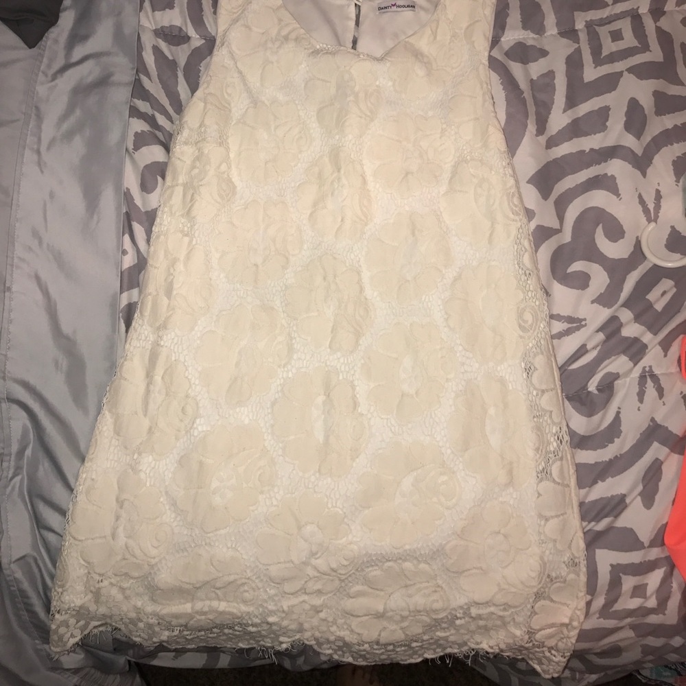 Lace shift dress