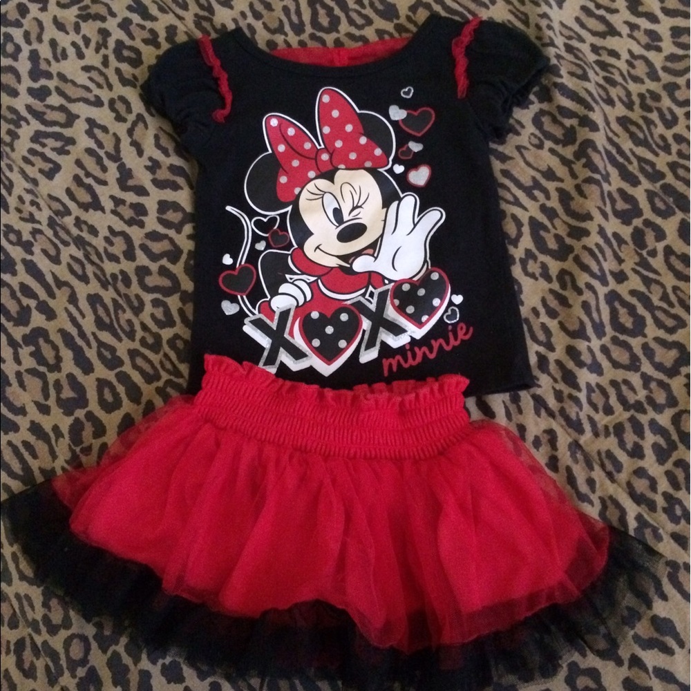 🎈SOLD🎈Baby girl Minnie outfit 2T