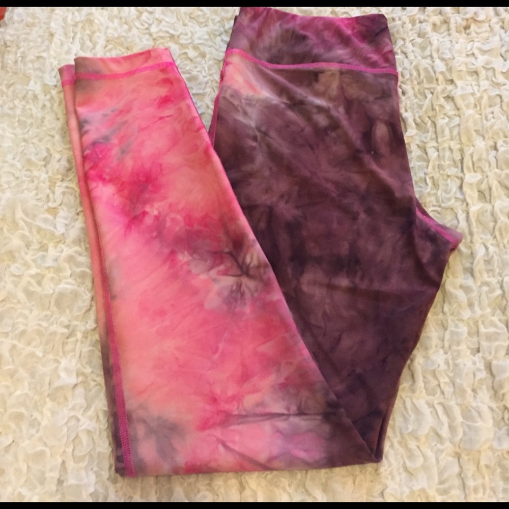 Pink and Purple Tye-Dye Leggings